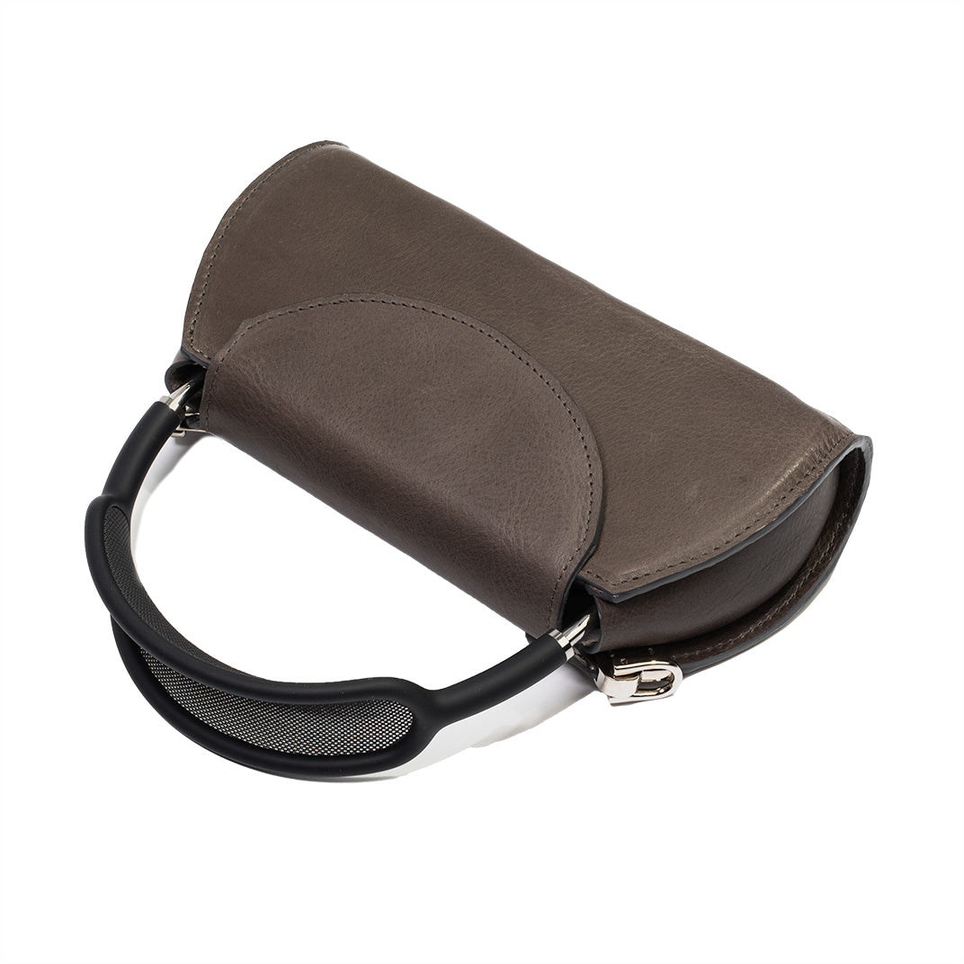 Leather Case for AirPods Max (Gray / full-grain)-3