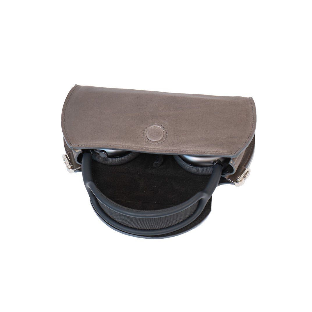 Leather Case for AirPods Max (Gray / full-grain)-1